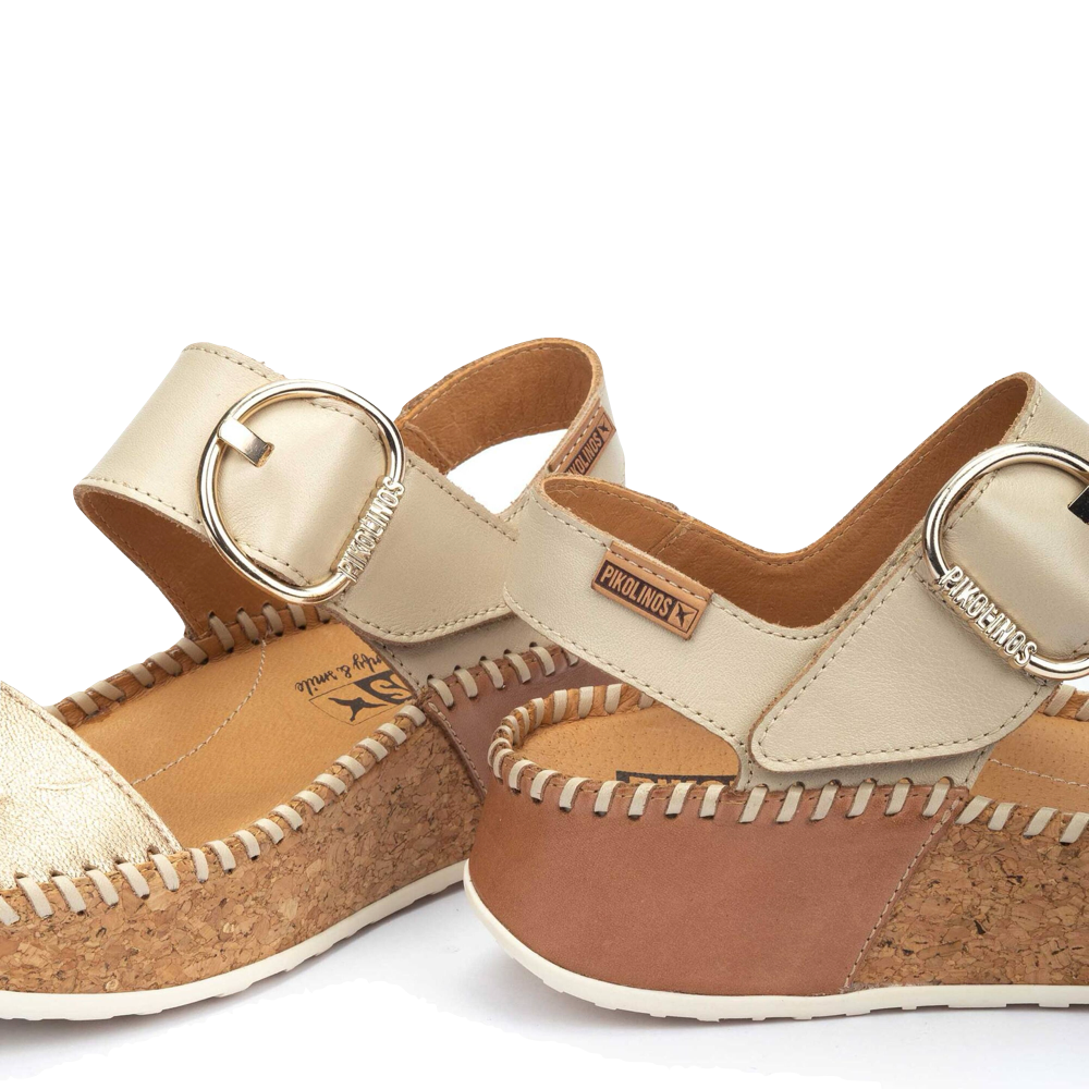 Detail view of Pikolinois Marina Sandal for women.