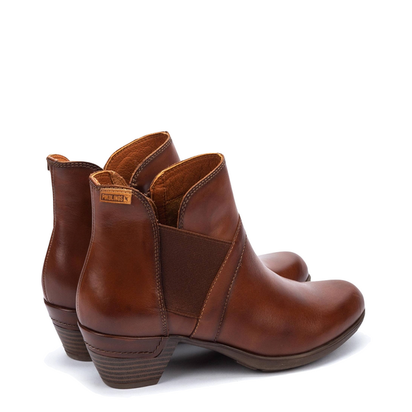 Pikolinos Women's Rotterdam Heeled Ankle Boot in Cuero Tan