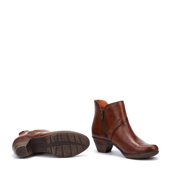 Pikolinos Women's Rotterdam Heeled Ankle Boot in Cuero Tan
