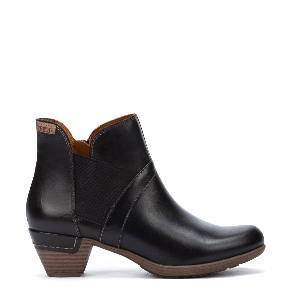 Pikolinos Women's Rotterdam Heeled Ankle Boot in Black