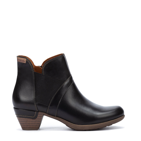 Pikolinos Women's Rotterdam Heeled Ankle Boot in Black