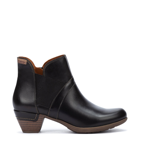 Pikolinos Women's Rotterdam Heeled Ankle Boot in Black