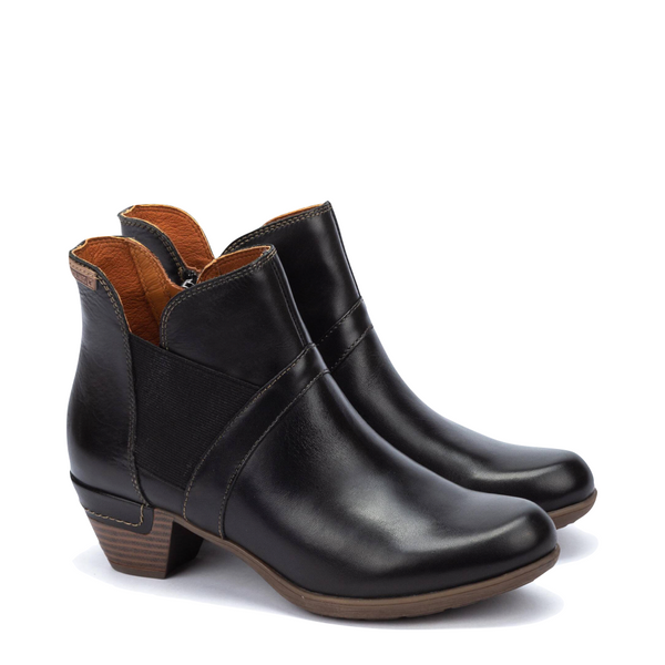 Pikolinos Women's Rotterdam Heeled Ankle Boot in Black