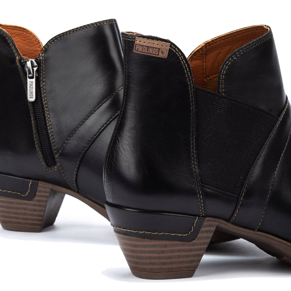 Pikolinos Women's Rotterdam Heeled Ankle Boot in Black