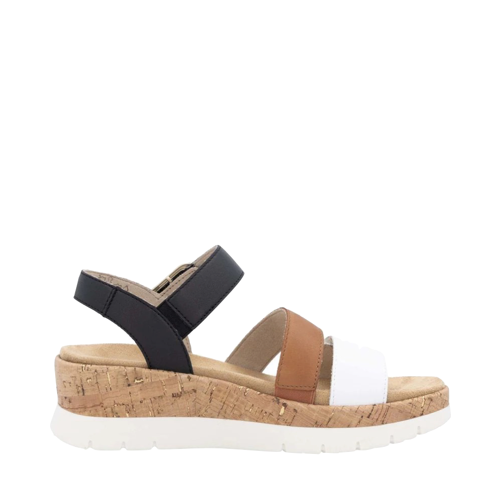 Side (right) view of Remonte Gizela 50 Wedge Sandal for women.