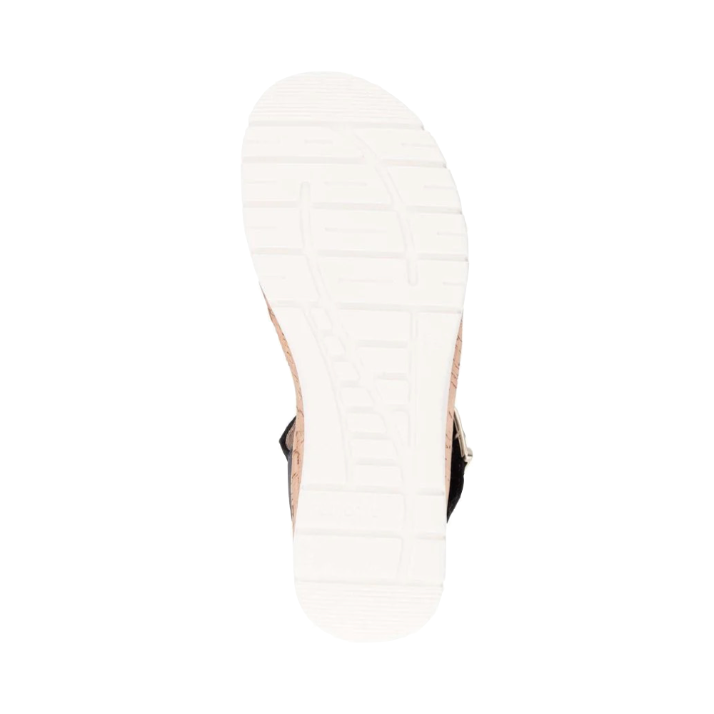 Bottom view of Remonte Gizela 50 Wedge Sandal for women.
