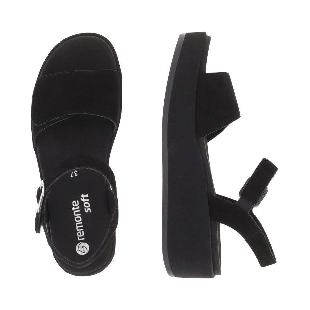 Top-down view of Remonte 50 Platform Wedge Sandal for women.