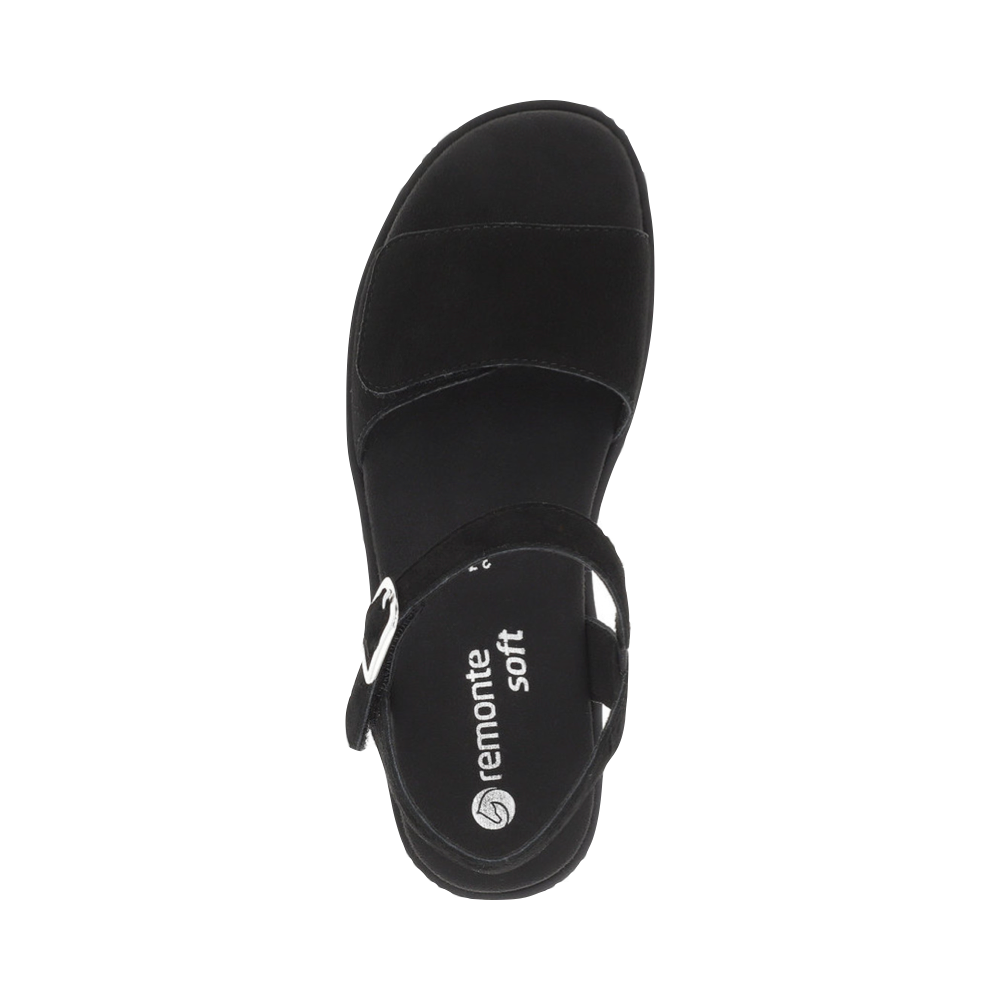 Top-down view of Remonte 50 Platform Wedge Sandal for women.