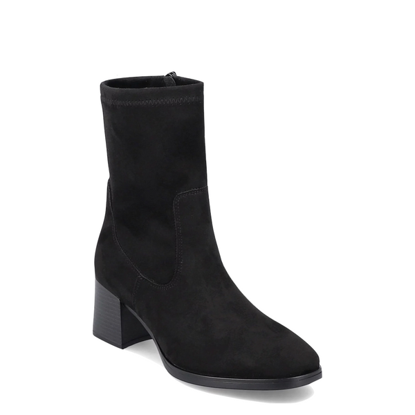Remonte Women's Gwyneth 70 Mid Leather Side Zip Boot (Black)