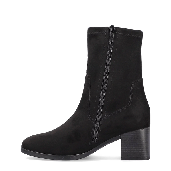 Remonte Women's Gwyneth 70 Mid Leather Side Zip Boot (Black)