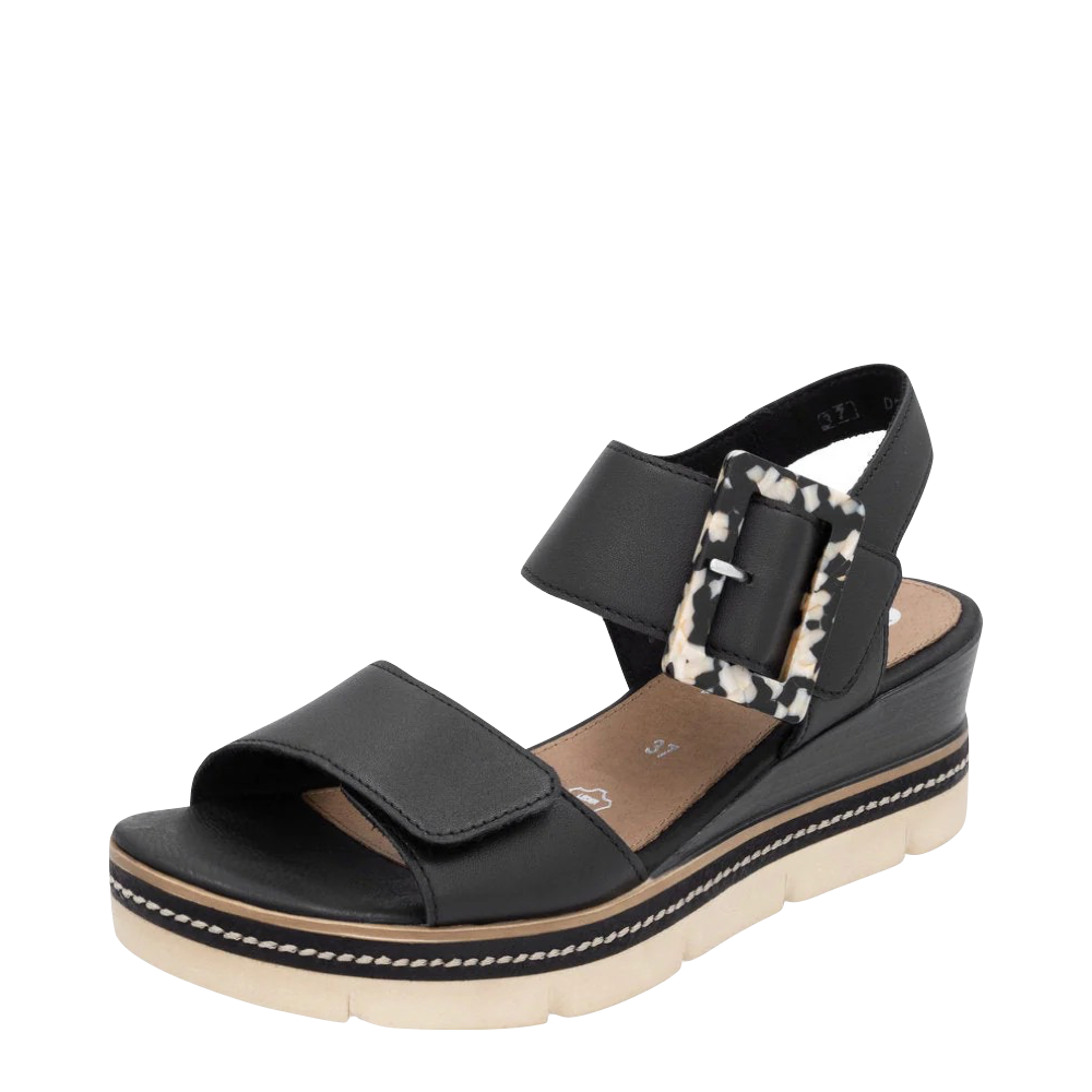 Toe view of Remonte Jerilyn 53 Wedge Sandal for women.