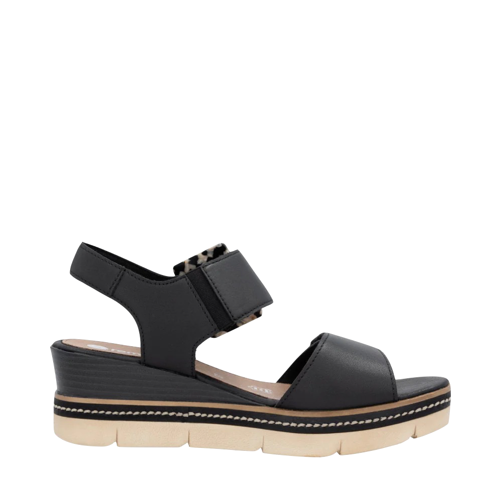 Side (right) view of Remonte Jerilyn 53 Wedge Sandal for women.