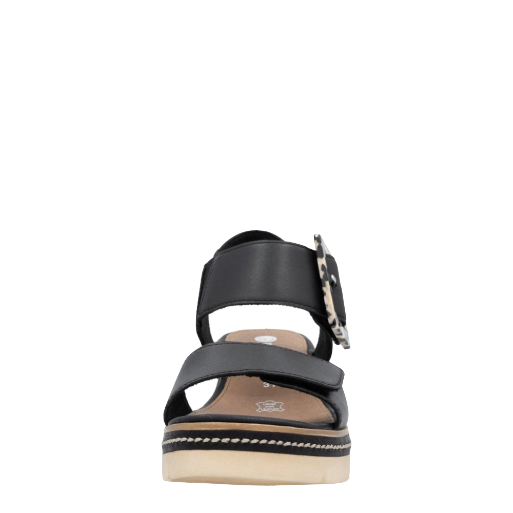 Front view of Remonte Jerilyn 53 Wedge Sandal for women.
