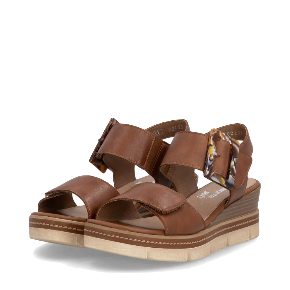 Toe view of Remonte Jerilyn 53 Wedge Sandal for women.