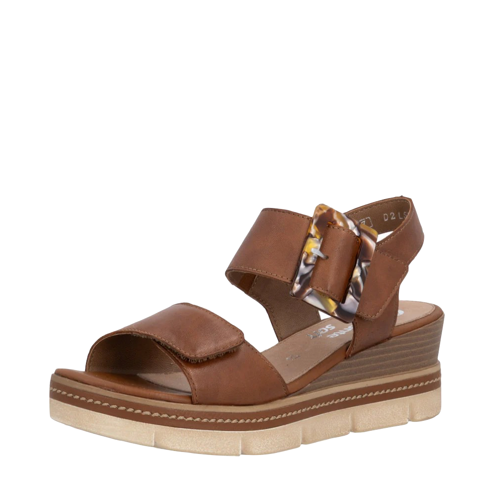 Toe view of Remonte Jerilyn 53 Wedge Sandal for women.