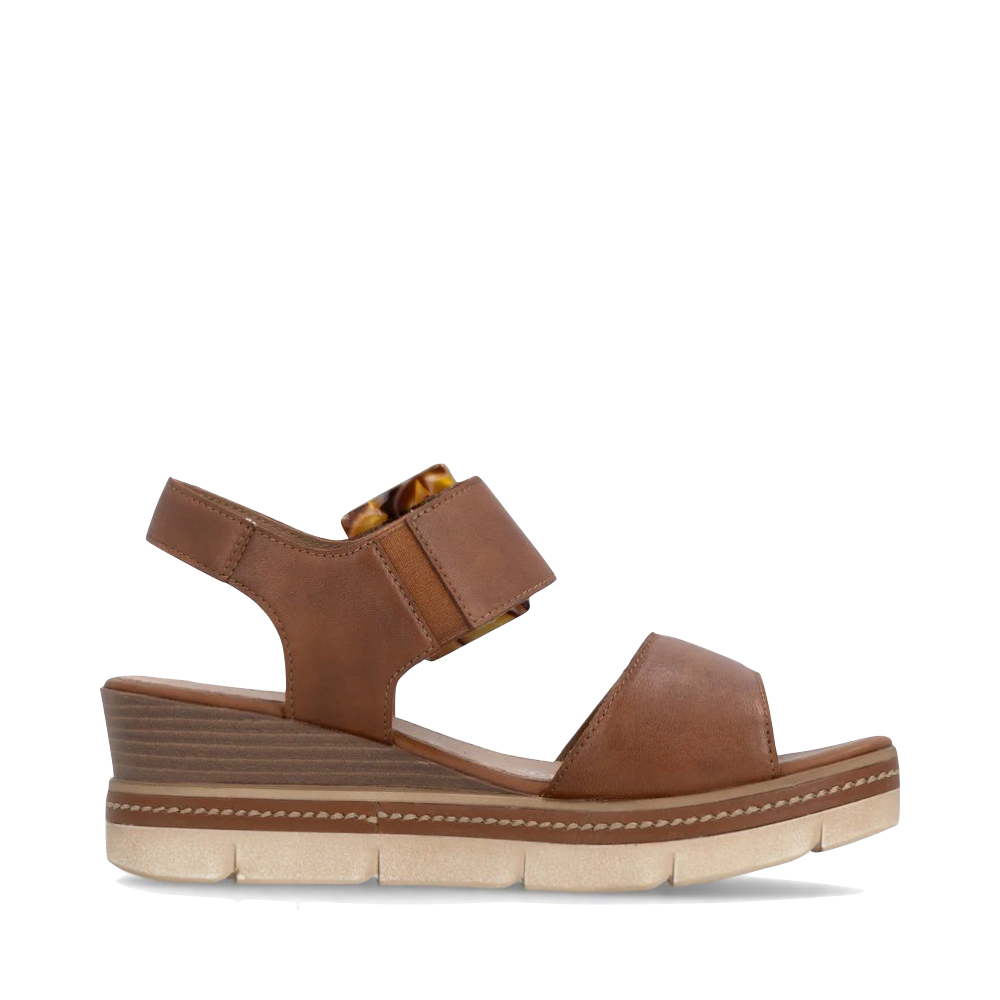 Side (right) view of Remonte Jerilyn 53 Wedge Sandal for women.