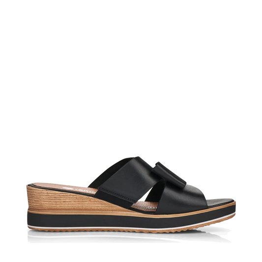 Side (right) view of Remonte Jerilyn 56 Bow Side Sandal for women.