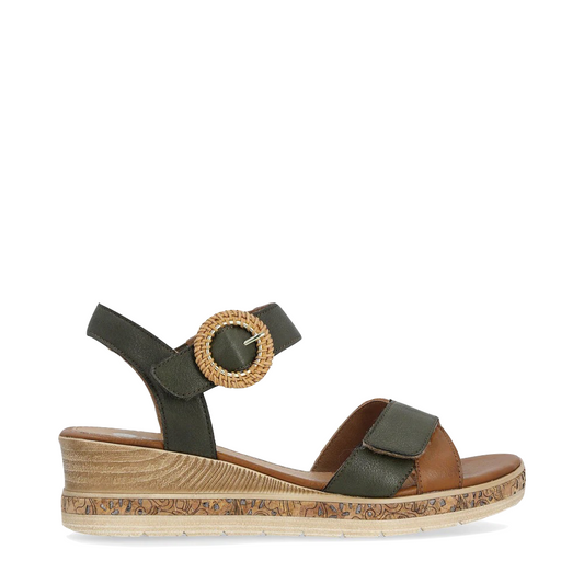Side (right) view of Remonte Jerilyn 67 Wedge Sandal for women.