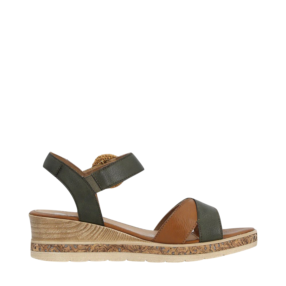 Side (right) view of Remonte Jerilyn 67 Wedge Sandal for women.