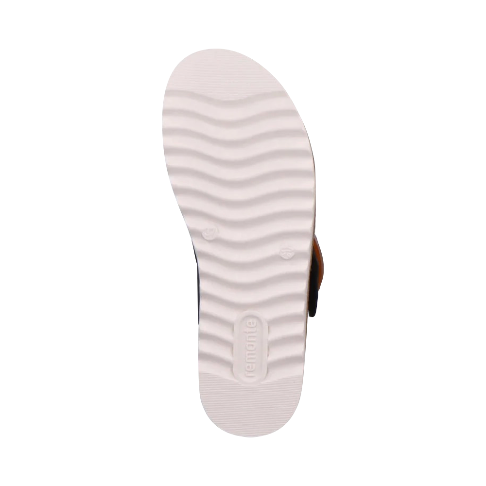 Bottom view of Remonte Jocelyn 51 Platform Slide Sandal for women.