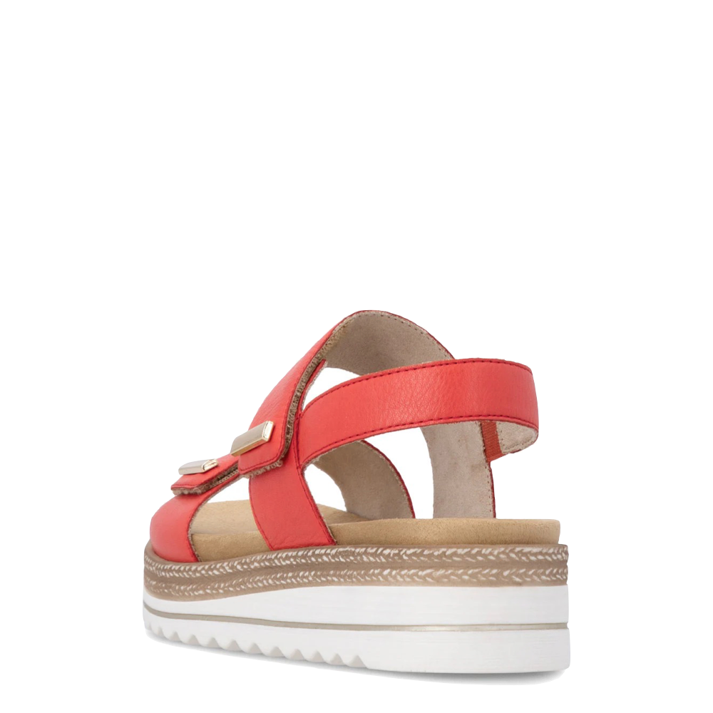 Heel view of Remonte Jocelyn 59 Sandal for women.