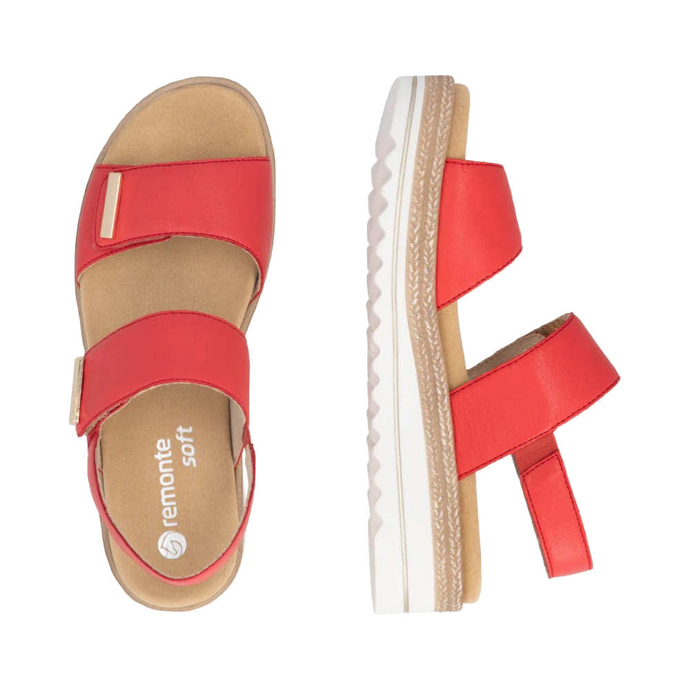 Top-down and side view of Remonte Jocelyn 59 Sandal for women.