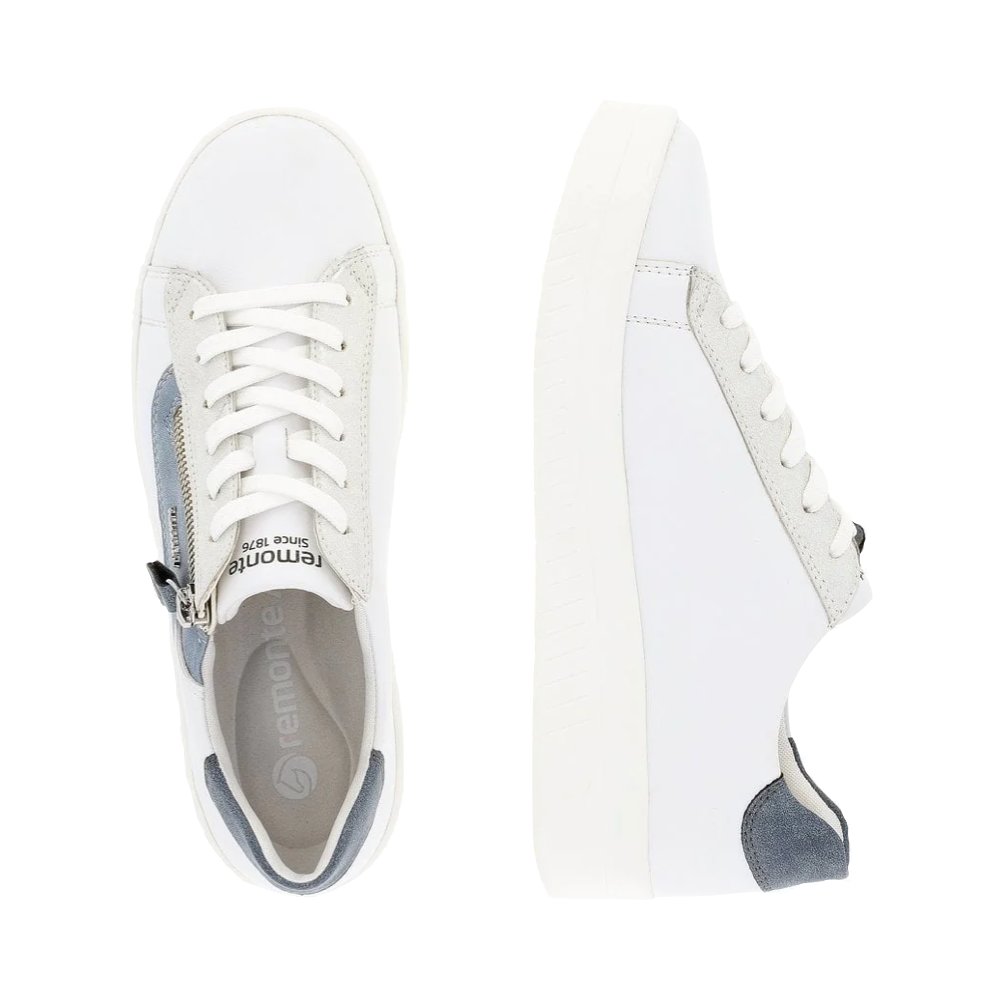 Top-down and side view of Remonte Kendra 03 Sneaker for women.