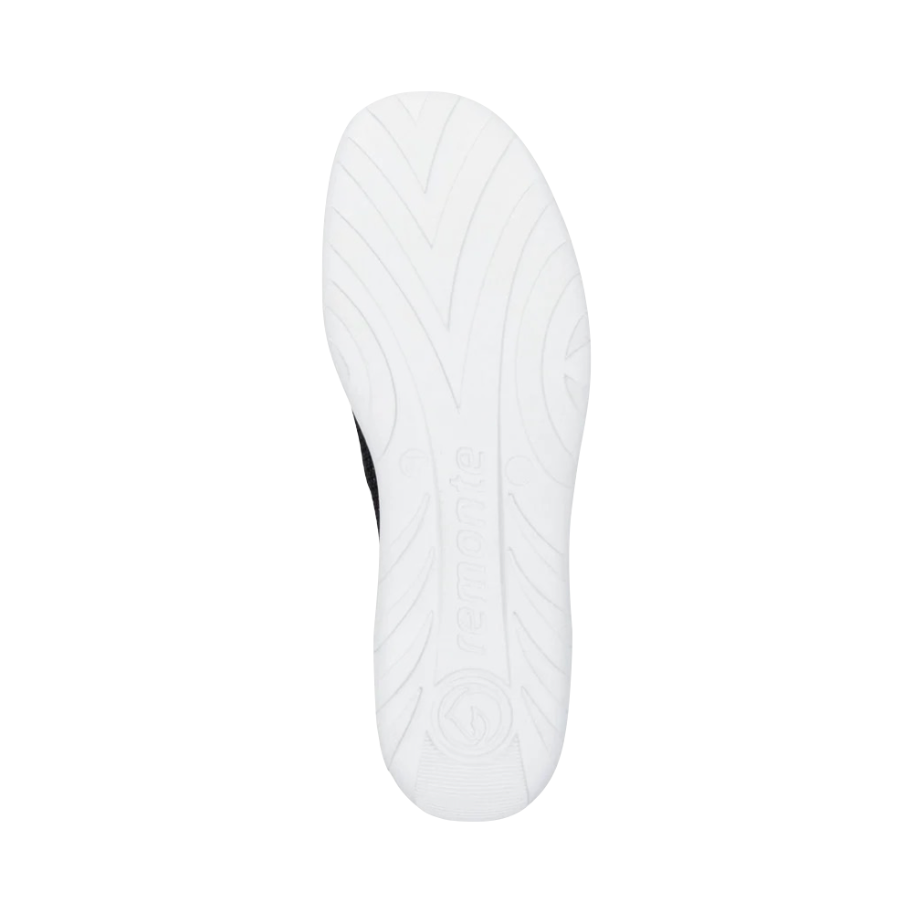Bottom view of Remonte Liv 20 Knit Sneaker for women.