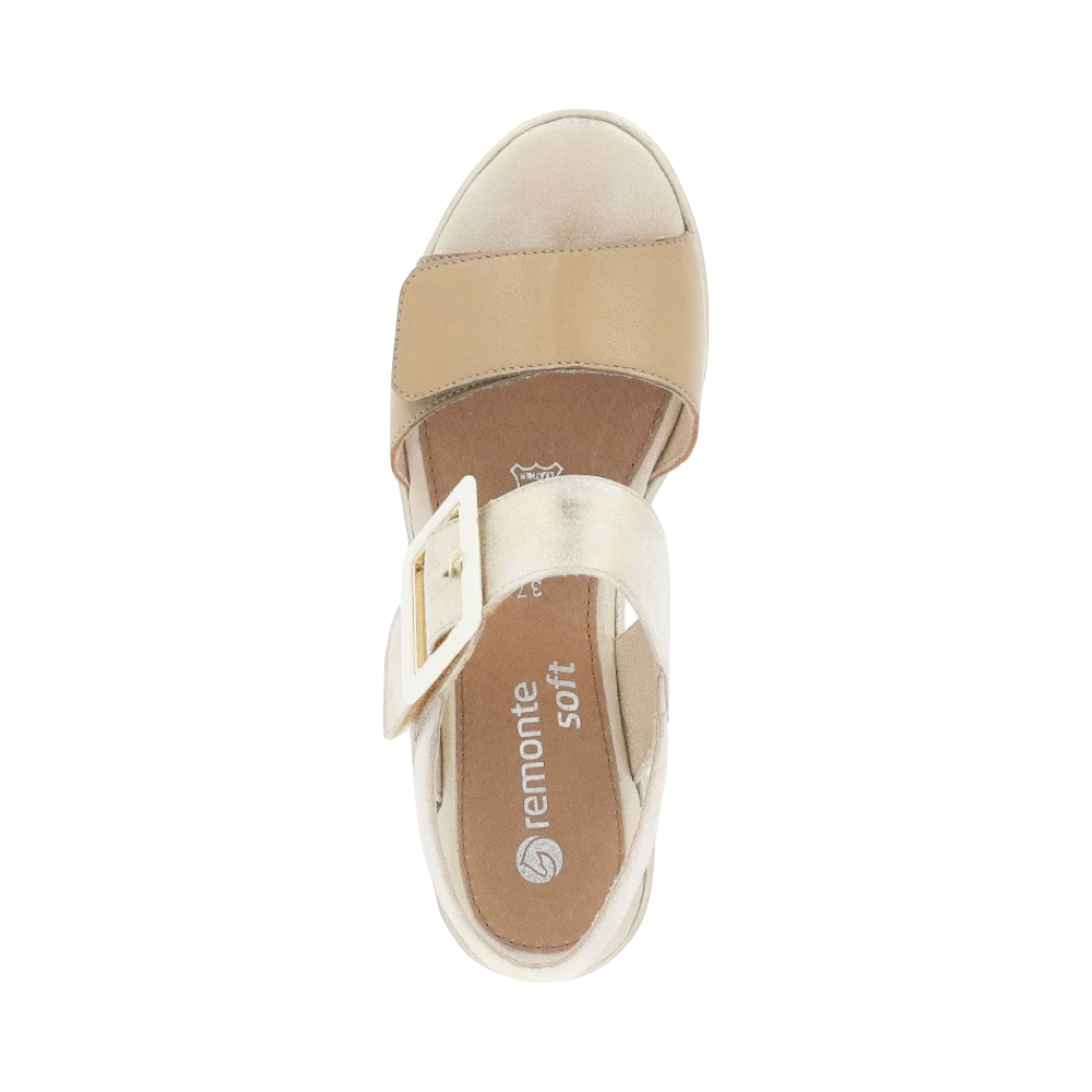 Top-down view of Remonte Sabine 50 Wedge Sandal for women.