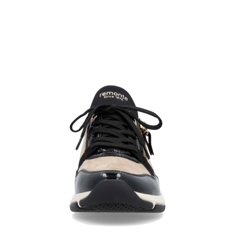 Front view of Remonte Soraya 02 Side Zip Lace Sneaker for women.