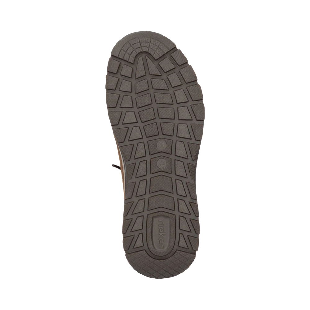 Bottom view of Rieker Bruce 50 Elastic Lace Shoe for men.