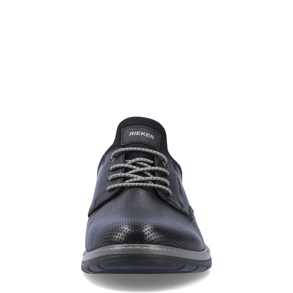 Rieker Men's Dustin 54 Bungee Dress Shoe in Black