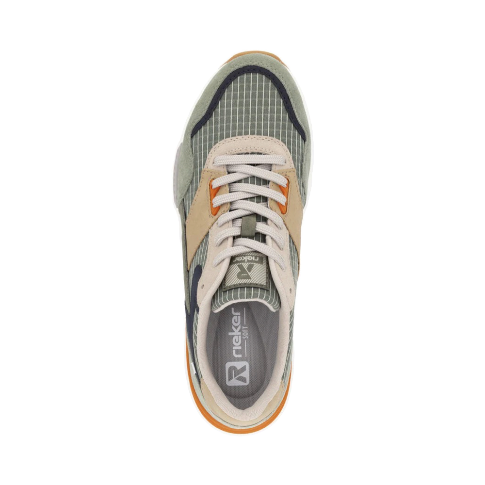 Top-down view of Rieker Justus 02 Sneaker for men.