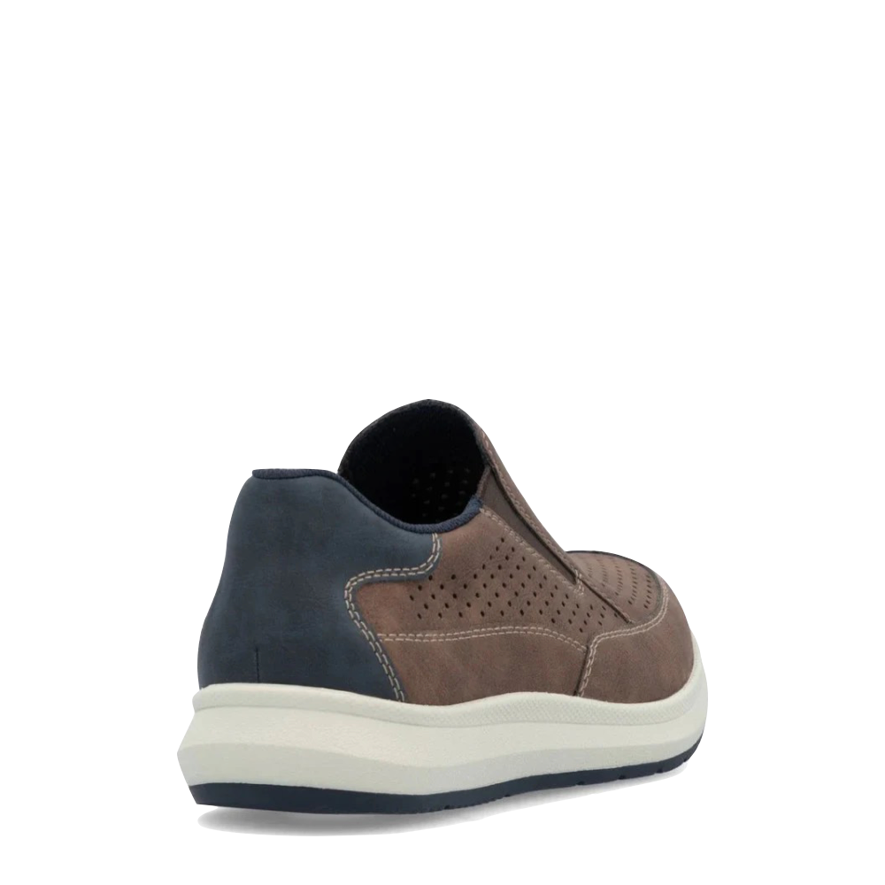 Heel view of Rieker Reinhard 52 Perfed Slip On for men.
