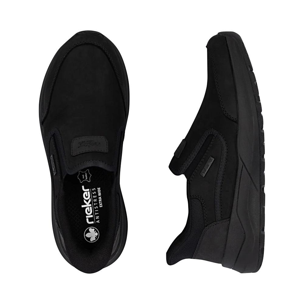 Top-down and side view of Rieker Thorben 52 Slip On for men.