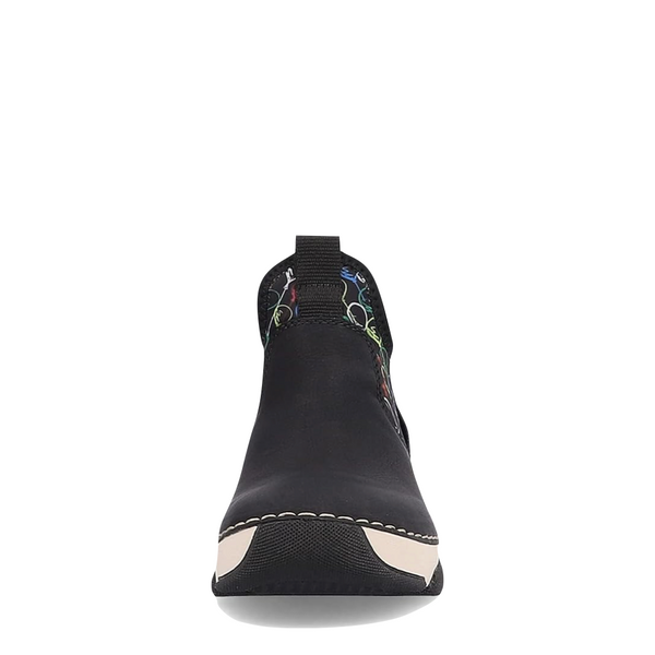 Rieker Women's 57 Multi Chelsea Boot in Black