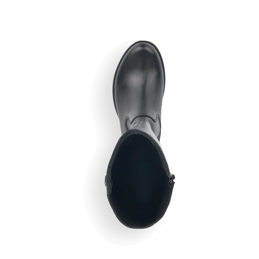 Top-down view of Rieker 91 Tall Stretch Side Zip Boot for women.