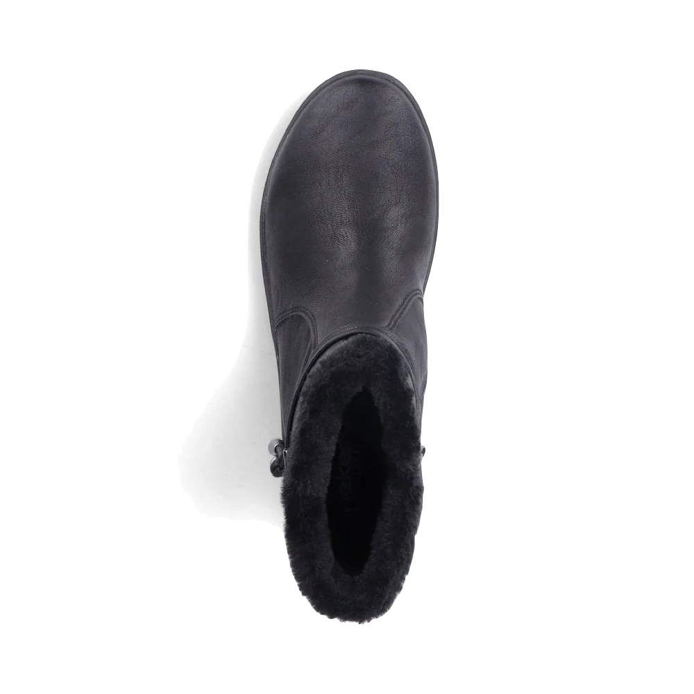 Top-down view of Rieker Berta 70 Side Zip Waterproof Boot for women.