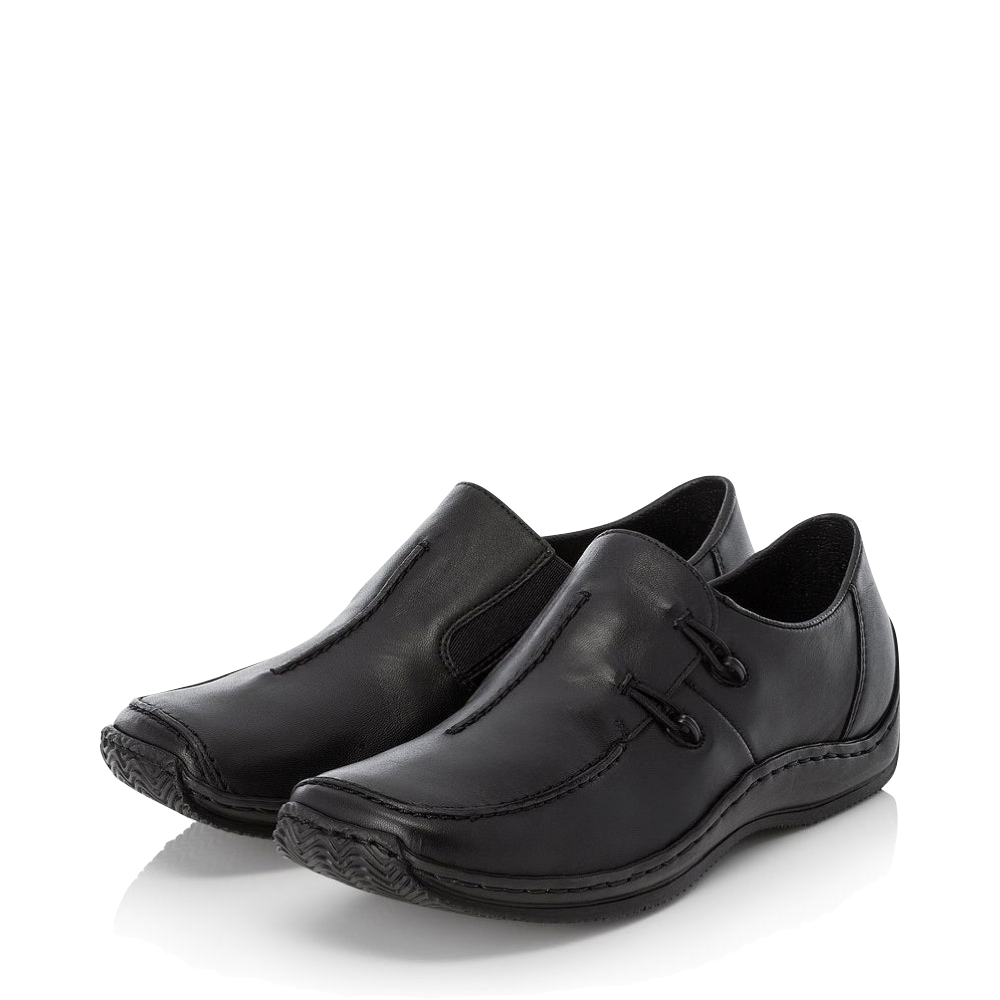 Mudguard and Toe view of Rieker Celia 51 Slip On for women.