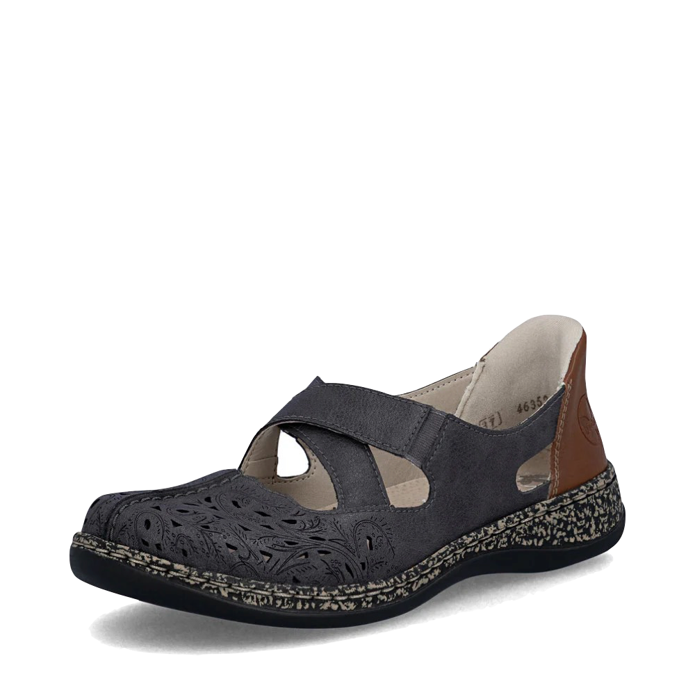 Toe view of Rieker Daisy 52 Cross Strap for women.