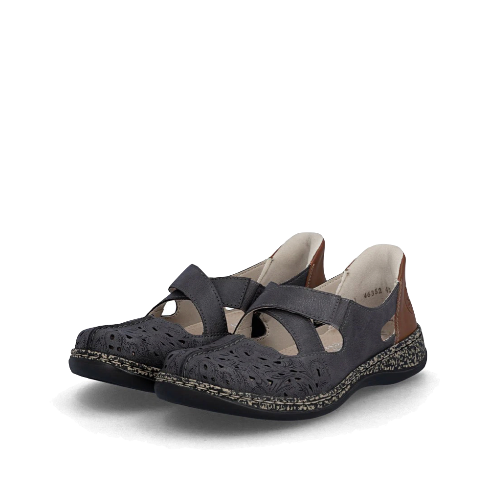Toe view of Rieker Daisy 52 Cross Strap for women.