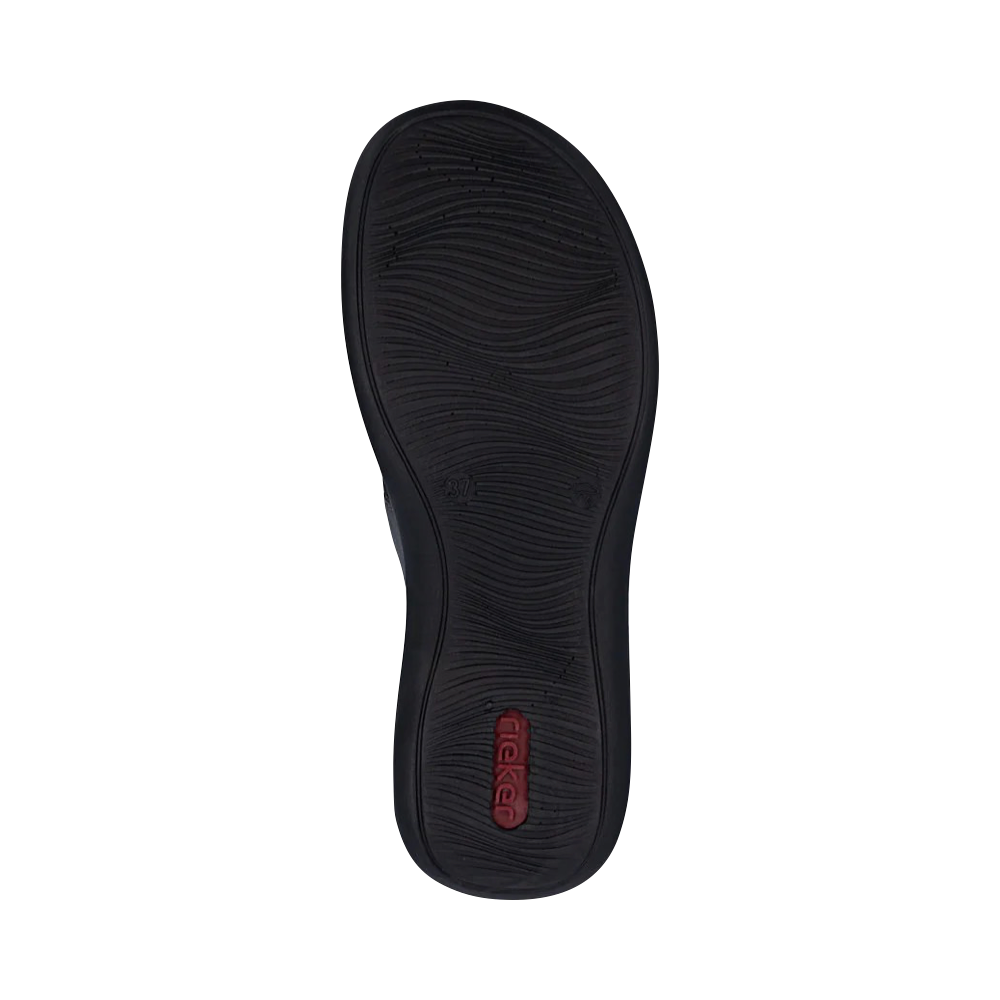 Bottom view of Rieker Daisy 52 Cross Strap for women.