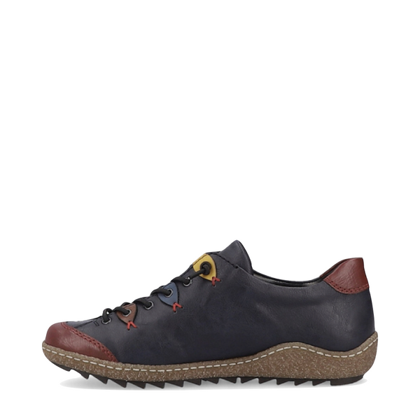 Rieker Women's Liv 61 Multi Waterproof Shoe in Blue Multi