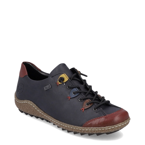 Rieker Women's Liv 61 Multi Waterproof Shoe in Blue Multi