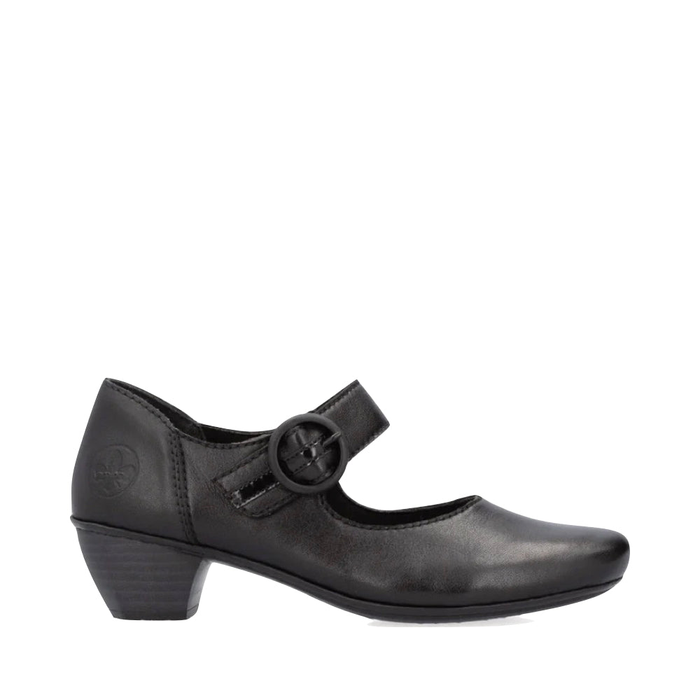 Side (right) view of Rieker Mariah 56 Heeled Mary Jane for women.