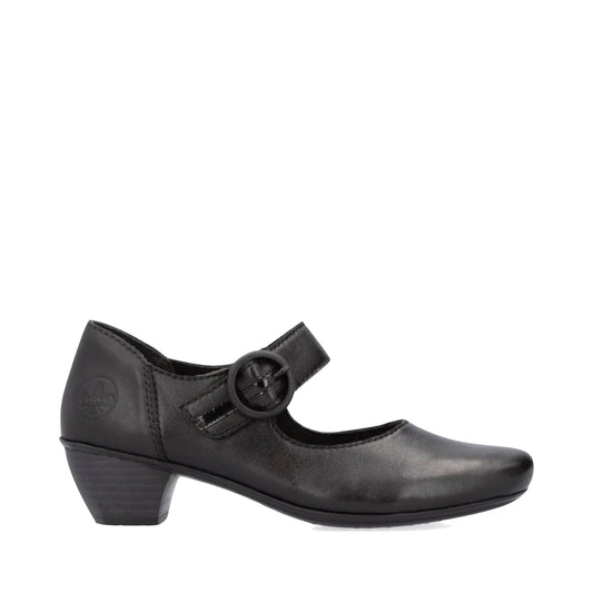 Side (right) view of Rieker Mariah 56 Heeled Mary Jane for women.