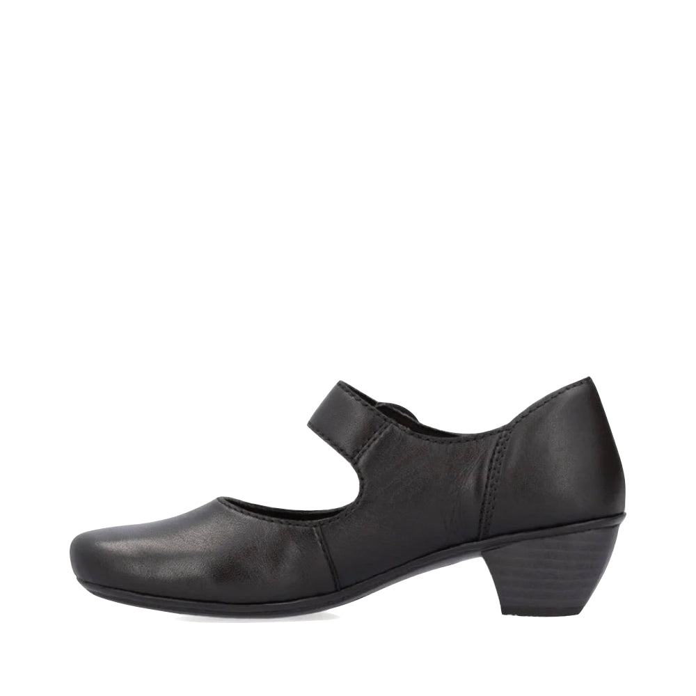 Side (left) view of Rieker Mariah 56 Heeled Mary Jane for women.