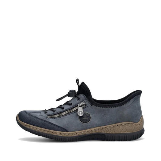 Side (left) view of Rieker Nikita 67 Slip On Sneaker for women.