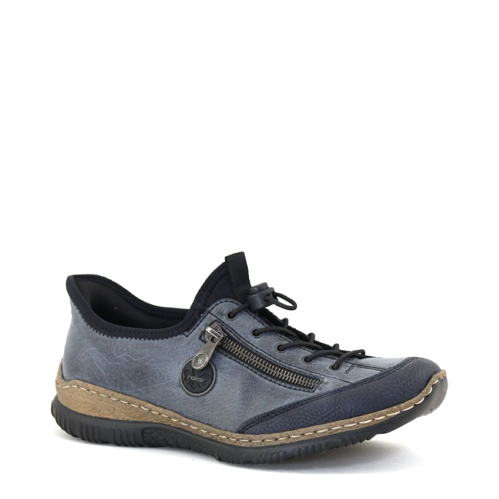 Mudguard and Toe view of Rieker Nikita 67 Slip On Sneaker for women.