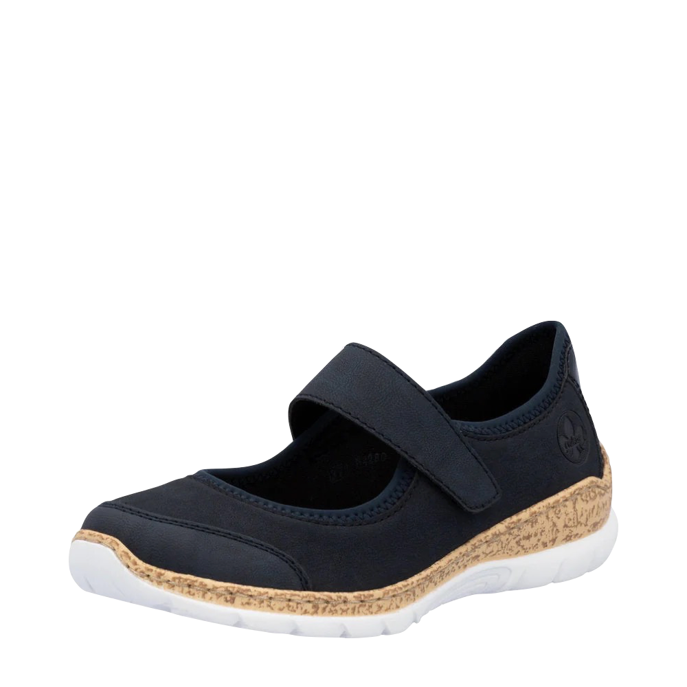Mudguard and Toe view of Rieker Nikita B0 Mary Jane for women.